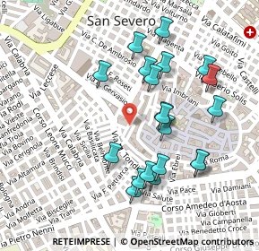 Mappa Piazza Nicola Tondi, 71016 San Severo FG, Italia (0.2475)