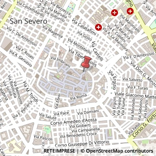 Mappa Via San Nicola, 17, 71016 San Severo, Foggia (Puglia)