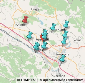 Mappa Via Giovanni Falcone, 03013 Ferentino FR, Italia (5.44571)