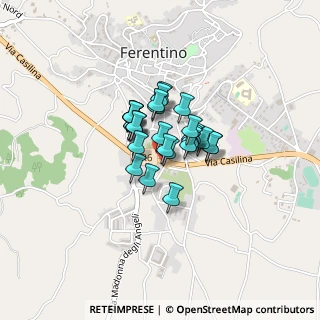 Mappa Via Giovanni Falcone, 03013 Ferentino FR, Italia (0.25)
