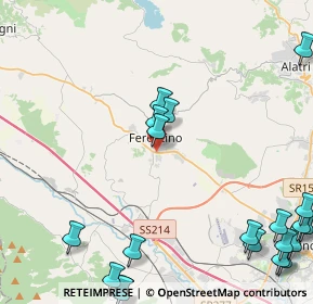 Mappa Via Giovanni Falcone, 03013 Ferentino FR, Italia (6.8035)