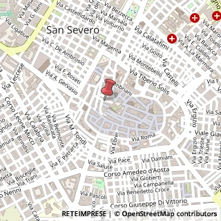 Mappa Via Don Paolo Venusi, 17, 71016 San Severo, Foggia (Puglia)