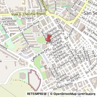 Mappa Via C. Terranova, 11, 71016 San Severo, Foggia (Puglia)