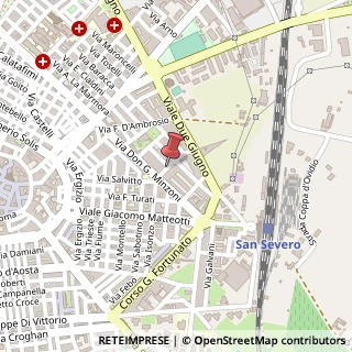 Mappa Via Giulio Cerulli, 13, 71016 San Severo, Foggia (Puglia)
