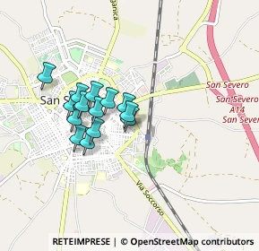 Mappa Via Sergio Ramelli, 71016 San Severo FG, Italia (0.70071)