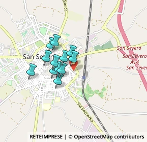 Mappa Via Donatori Avis, 71016 San Severo FG, Italia (0.62583)
