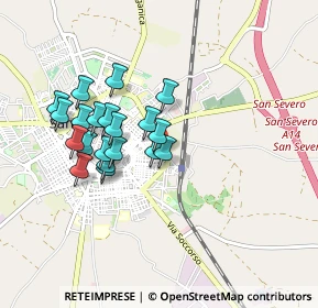 Mappa Via Donatori Avis, 71016 San Severo FG, Italia (0.8075)
