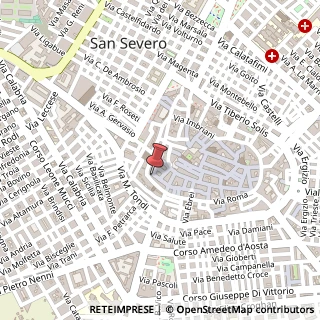 Mappa Via Santa Lucia, 43, 71016 San Severo, Foggia (Puglia)