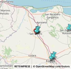 Mappa Via Trinitapoli, 71016 San Severo FG, Italia (28.32833)