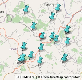 Mappa SP 78 Aquilonia, 86097 Pescolanciano IS, Italia (9.2015)