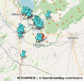 Mappa SP Appia Vecchia, 00075 Lanuvio RM (3.8855)