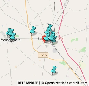 Mappa Via Bologna, 71016 San Severo FG, Italia (3.69917)