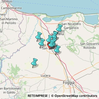 Mappa Via Catania, 71016 San Severo FG, Italia (6.88545)