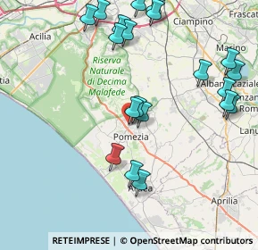 Mappa Largo Urbino, 00071 Area Produttiva RM, Italia (9.8055)