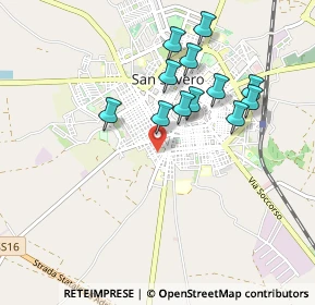 Mappa Via Chieti, 71016 San Severo FG, Italia (0.90917)