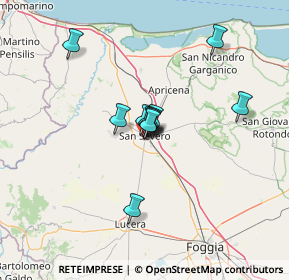 Mappa Via Gian Battista Vico, 71016 San Severo FG, Italia (9.19455)