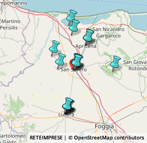 Mappa Via Gian Battista Vico, 71016 San Severo FG, Italia (12.5825)