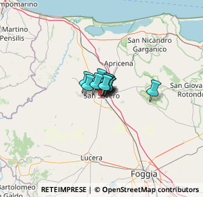 Mappa Via Gian Battista Vico, 71016 San Severo FG, Italia (3.55636)