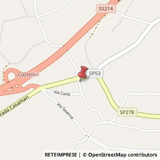 Mappa Via Cona, 86, 03030 Castelliri, Frosinone (Lazio)