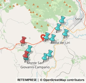 Mappa Via Cona, 03030 Castelliri FR, Italia (3.62545)