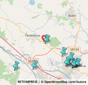 Mappa Via Fontana Olente, 03013 Ferentino FR, Italia (6.09833)