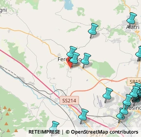 Mappa Ferentino, 03013 Ferentino FR, Italia (6.75)