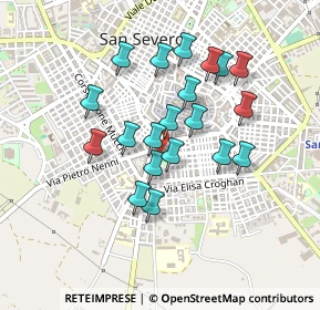 Mappa Corso Duca Amedeo D'Aosta, 71016 San Severo FG, Italia (0.402)