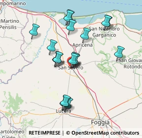 Mappa Corso Duca Amedeo D'Aosta, 71016 San Severo FG, Italia (13.797)