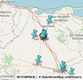 Mappa Corso Duca Amedeo D'Aosta, 71016 San Severo FG, Italia (12.88818)