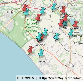 Mappa Via Honduras, 00071 Pomezia RM, Italia (8.3815)