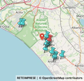 Mappa Via Vaccareccia, 00071 Roma RM, Italia (6.1475)