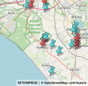 Mappa Via Campobello, 00071 Area Produttiva RM, Italia (9.201)