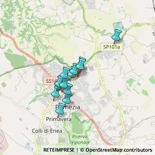 Mappa Via Campobello, 00071 Area Produttiva RM, Italia (1.33692)