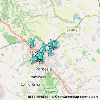 Mappa Via Campobello, 00071 Area Produttiva RM, Italia (1.26583)