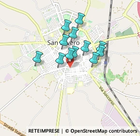 Mappa Via Bixio Nino, 71016 San Severo FG, Italia (0.67833)