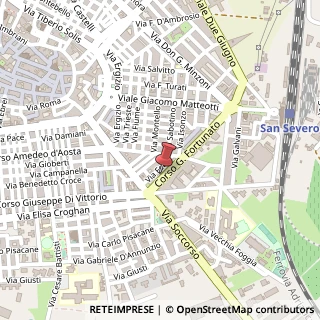 Mappa Corso Giustino Fortunato, 20, 71016 San Severo, Foggia (Puglia)