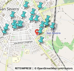 Mappa Via Minerva, 71016 San Severo FG, Italia (0.531)