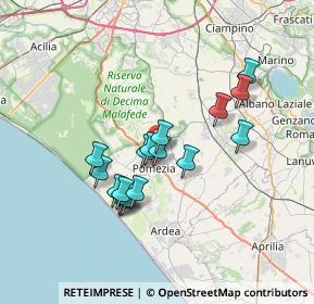 Mappa Via dei Castelli Romani, 00071 Pomezia RM, Italia (6.22412)