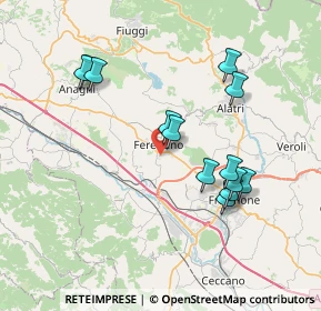 Mappa Via Paolo Borsellino, 03013 Ferentino FR, Italia (7.69615)
