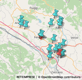 Mappa Via Paolo Borsellino, 03013 Ferentino FR, Italia (7.78947)