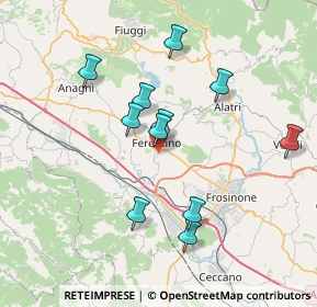 Mappa Via Paolo Borsellino, 03013 Ferentino FR, Italia (7.18091)