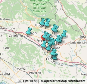 Mappa Via Paolo Borsellino, 03013 Ferentino FR, Italia (9.75444)