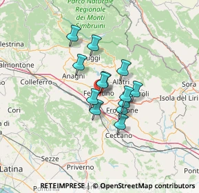 Mappa Via Paolo Borsellino, 03013 Ferentino FR, Italia (9.24923)