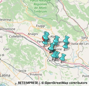 Mappa Via Paolo Borsellino, 03013 Ferentino FR, Italia (9.71154)