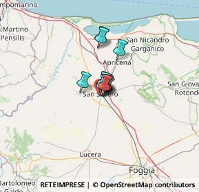 Mappa Via Pietro Nenni, 71016 San Severo FG, Italia (5.16818)