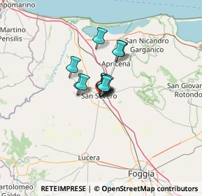 Mappa Via Emanuele De Deo, 71016 San Severo FG, Italia (5.89833)