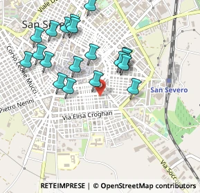 Mappa Via Emanuele De Deo, 71016 San Severo FG, Italia (0.5115)