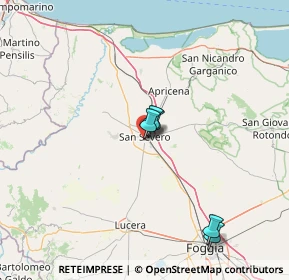 Mappa Corso Leone Mucci ang, 71016 San Severo FG, Italia (44.125)