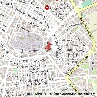 Mappa Via Soccorso, 164, 71016 San Severo, Foggia (Puglia)
