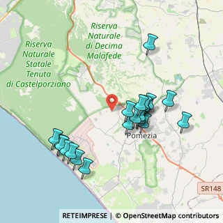 Mappa Via Banè, 00071 Pomezia RM, Italia (4.0145)
